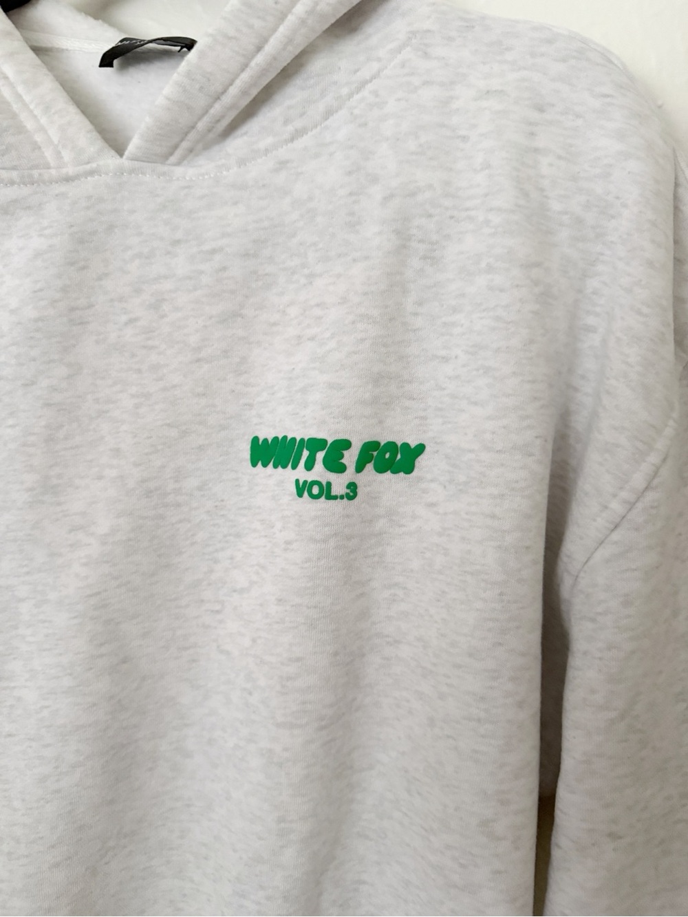 White Fox Boutique Offstage Light Gray Hoodie Sz M/L - Picture 9 of 12
